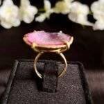 Pink Druzy Ring - Image 4