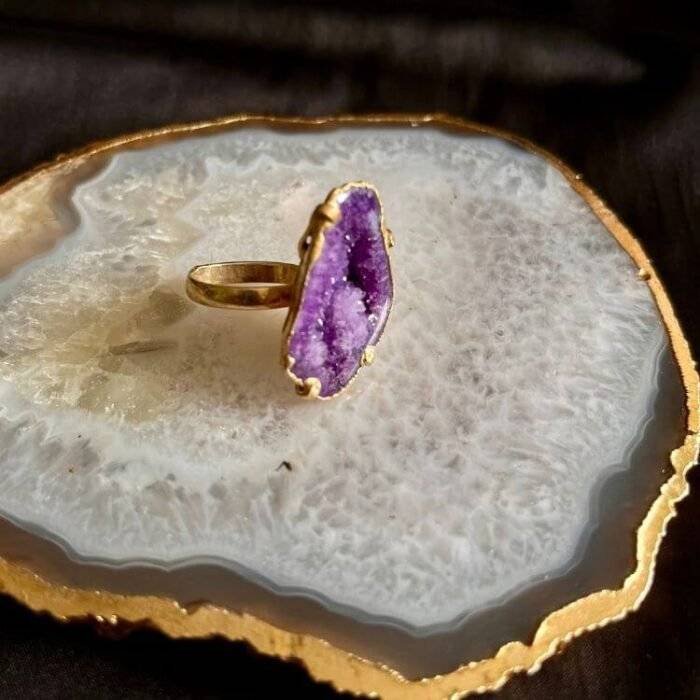 Purple Druzy Ring - Image 2