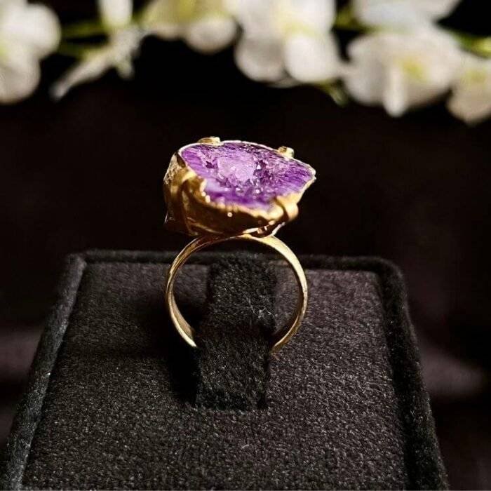 Purple Druzy Ring - Image 4