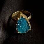 Turquoise Druzy Ring - Image 6