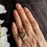 Pyrite Stone Natural Cut Ring Large - Image 2