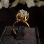 Pyrite Stone Natural Cut Ring Large - Image 5