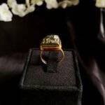 Pyrite Stone Natural Cut Ring Large - Image 3