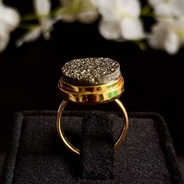 Pyrite Stone Ring - Image 6