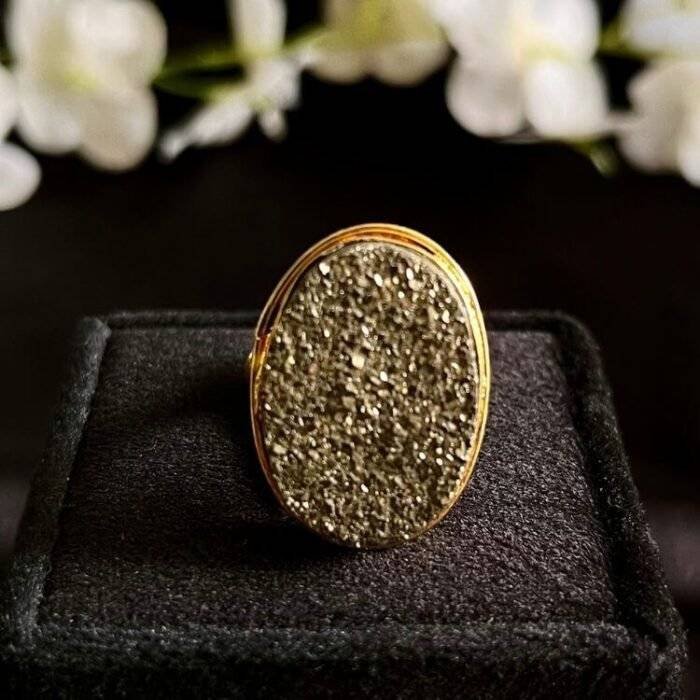 Pyrite Stone Ring - Image 5