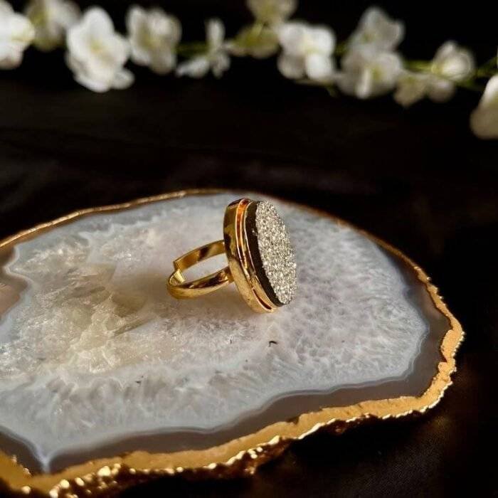 Pyrite Stone Ring - Image 3