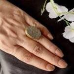 Pyrite Stone Ring - Image 2