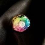 Rainbow Color Agate Solar Ring - Image 6