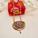 Elegant Meenakari Agate Necklace - Image 4