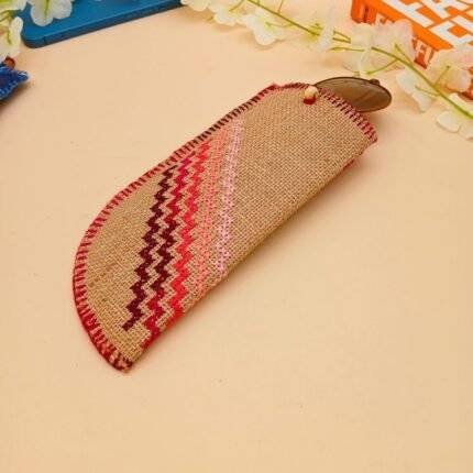 Jute Specs Sunglass Cover Beige