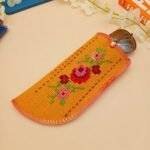 Jute Specs Sunglass Cover Orange