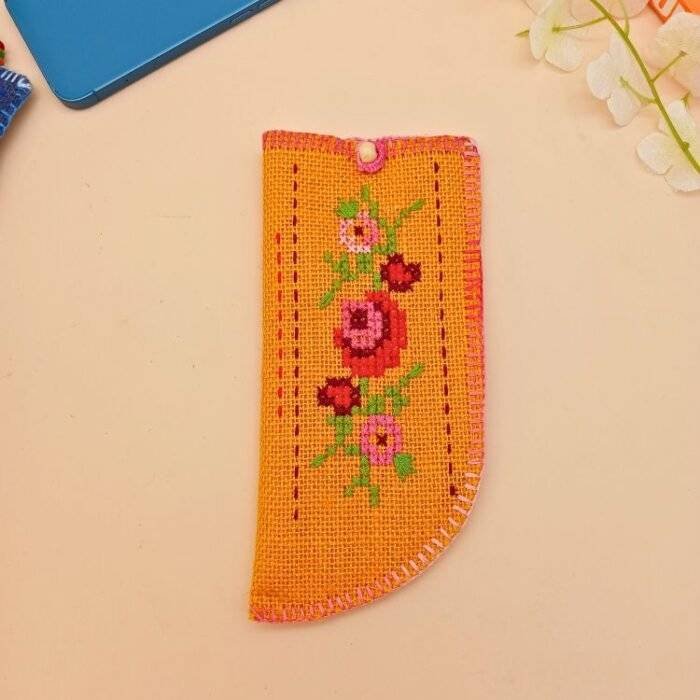 Jute Specs Sunglass Cover Orange - Image 3