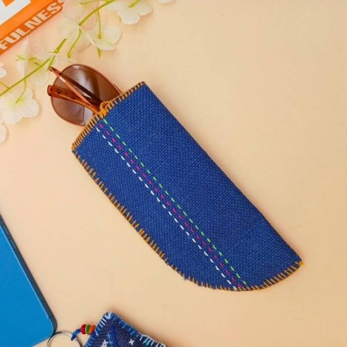 Jute Specs Sunglass Cover Blue - Image 2