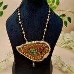 Meenakari Agate Aura Necklace