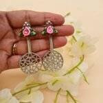 Brown Umbrella Hand Painted Earrings - Image 3