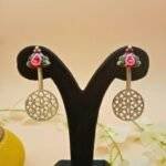 Brown Umbrella Hand Painted Earrings - Image 2