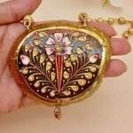 Elegant Meenakari Agate Necklace - Image 3