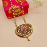 Elegant Meenakari Agate Necklace - Image 2