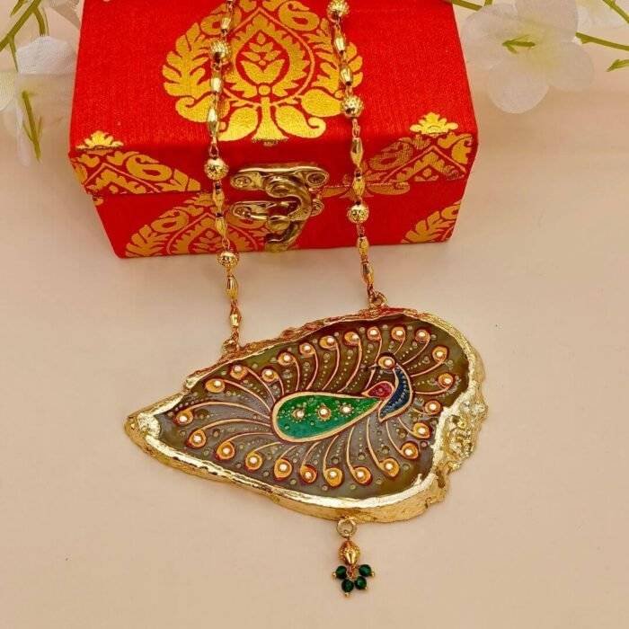 Meenakari Agate Aura Necklace - Image 2