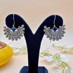 Moon Inspired Blue Stone Studded Earring - Image 3