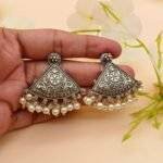 Ornamental Triangle Earrings - Image 2