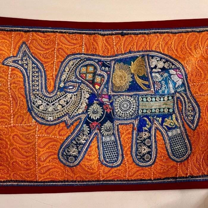 Patchwork Elephant Elegance Wall Piece - Image 2