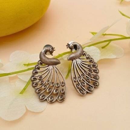 Peacock Inspired Earrings