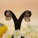 Peacock Inspired Earrings - Image 2