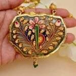 Rajputana Jewel Meenakari Agate Necklace - Image 3