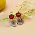 Red Petal Earrings