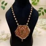 Regal Radiance Meenakari Agate Necklace