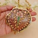 Regal Radiance Meenakari Agate Necklace - Image 3