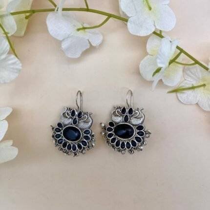 Two Black Swan Earrings