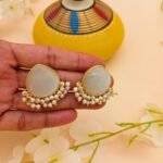 White Stone Studs - Image 2