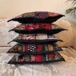 Artisan Patch Cushion Cover Set of 5 (16 x 16 in)