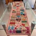 Artisanal Mosaic Table Runner and 4 Mats Set - Image 5