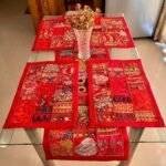 Boho Bliss Table Runner and 4 Mats Set