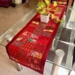 Elegant Rajasthani Patchwork Table Runner - Image 2