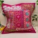 Folk Art Patchwork Cushion Cover Set of 5 (16 x 16 in) - Image 6