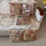 Handcrafted Harmony Cushion Cover Set of 5 (16 x 16 in) - Image 3