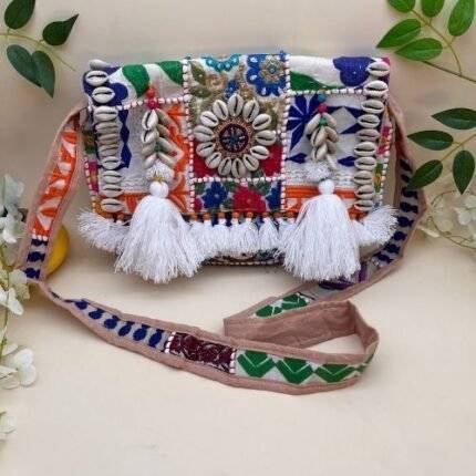 Ivory Bloom Banjara Bag