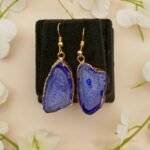 Lush Druzy Agate Slice Earring Set - Image 3