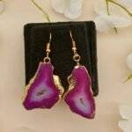 Vibe Stone Druzy Agate Slice Earring Set - Image 2