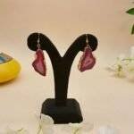 Vibe Stone Druzy Agate Slice Earring Set - Image 4