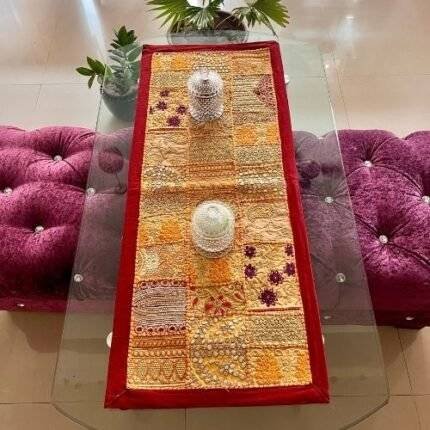 Timeless Threadwork Small Table Runner