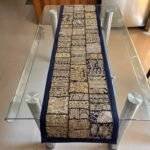 Golden Blue Symphony Table Runner and 4 Mats Set - Image 5