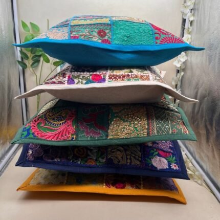 Royal Haveli Cushion Cover Set of 5 (16 x 16 in)