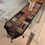 Black Majesty Table Runner and 6 Mats Set - Image 4