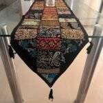 Black Majesty Table Runner and 6 Mats Set - Image 2