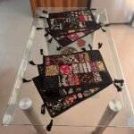 Black Majesty Table Runner and 6 Mats Set - Image 3